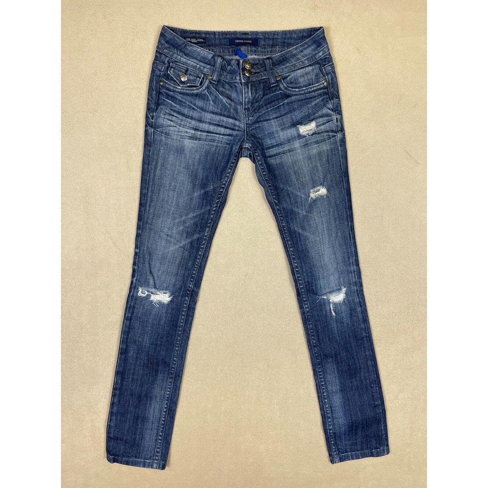 Vigoss Studio The New York Skinny Jeans Woman/s 26 Distressed Low Rise Slim Fit‎